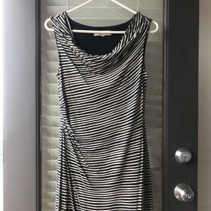 Ann Taylor Loft mid thigh cowl neck shift dress